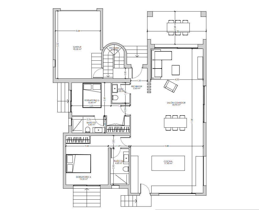 Chalet en venta con 4 habitaciones y piscina en Altea, Alicante.